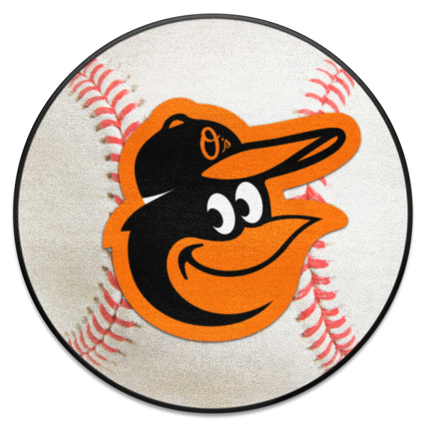 MLB - Baltimore Orioles Baseball Mat with BO Mascot Logo