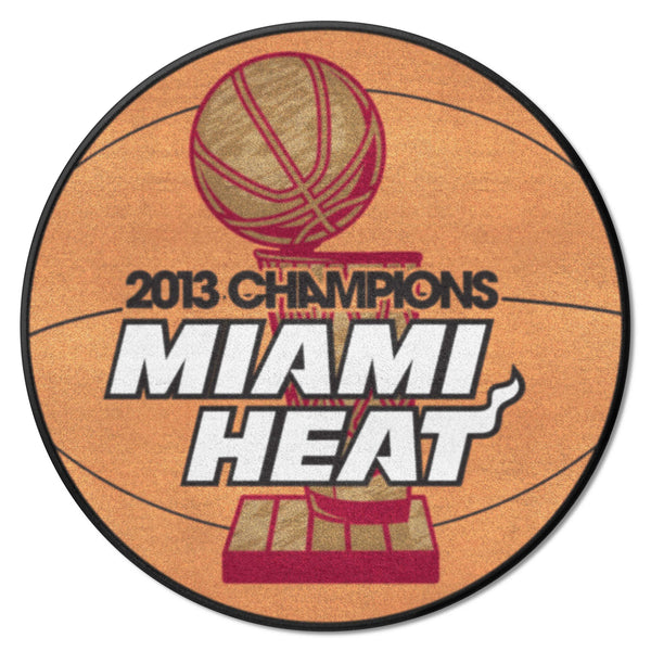 NBA - Miami Heat Basketball Mat with 2013 Champions Miami Heat Logo