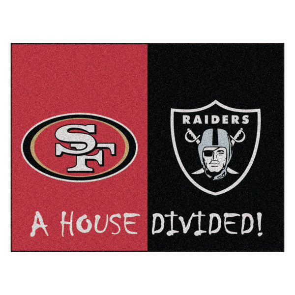 '-House Divided Mat-True Sports Fan