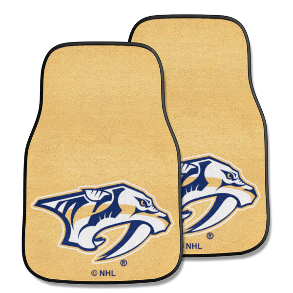 NHL - Nashville Predators 2-pc Carpet Car Mat Set with Symbol Logo