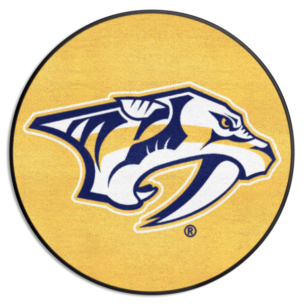 NHL - Nashville Predators Puck Mat with Symbol Logo