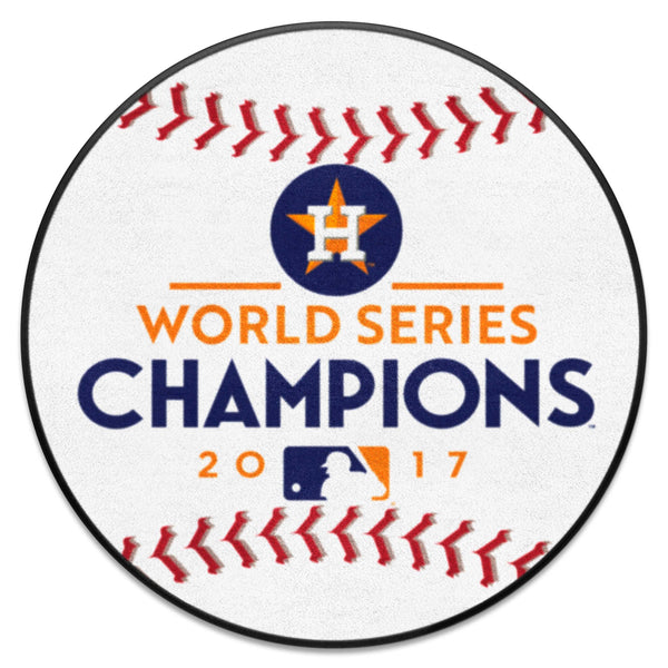 MLB - Houston Astros Baseball Mat with World Series Champions 2017 H Logo