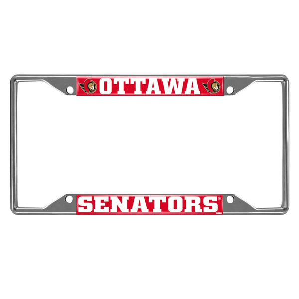 NHL - Ottawa Senators License Plate Frame with Team Name Logo