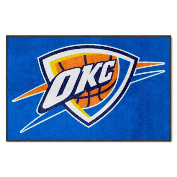 NBA - Oklahoma City Thunder 4X6 Logo Mat - Landscape