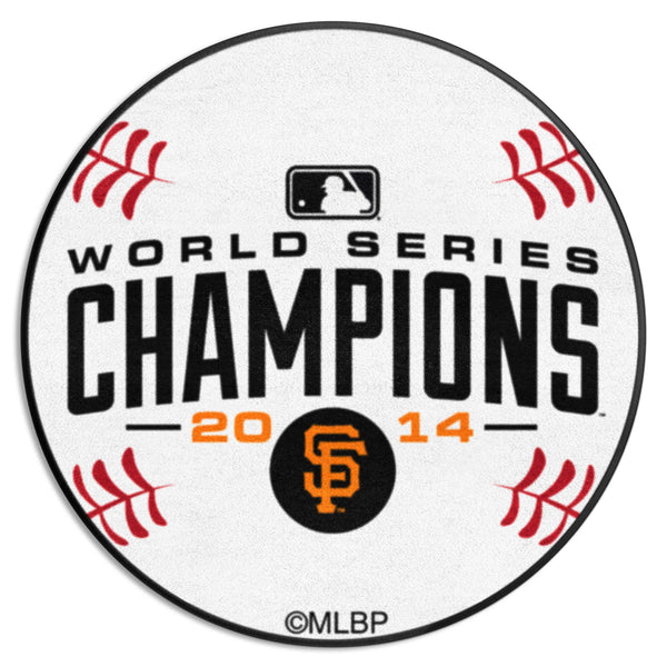 MLB - San Francisco Giants Baseball Mat with World Series Champions 2014 SF Logo