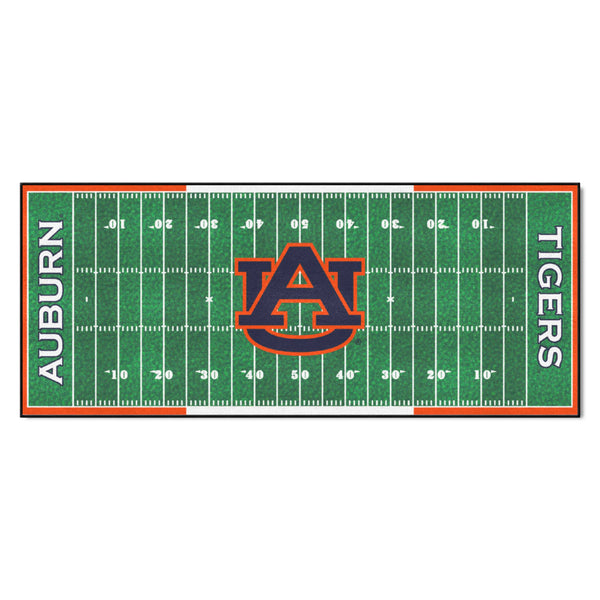 Auburn University Football Field Runner with AU Logo and Name