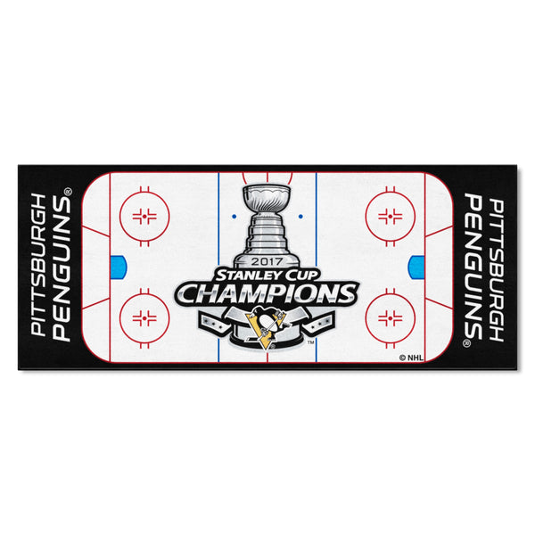 NHL - Pittsburgh Penguins Rink Runner with 2017 Stanley Cup Champions Logo