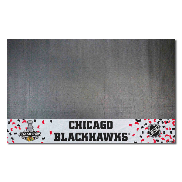 NHL - Chicago Blackhawks Grill Mat with 2015 Stanley Cup Champions Logo