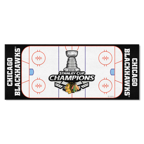 NHL - Chicago Blackhawks Rink Runner with 2015 Stanley Cup Champions Logo