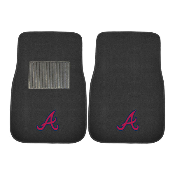 '-2-pc Embroidered Car Mat Set-True Sports Fan