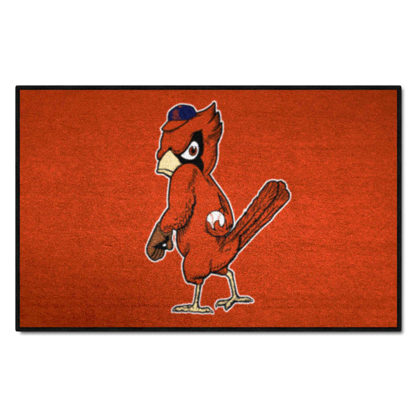MLBCC - St. Louis Cardinals  Starter Mat with Mascot Symbol Logo