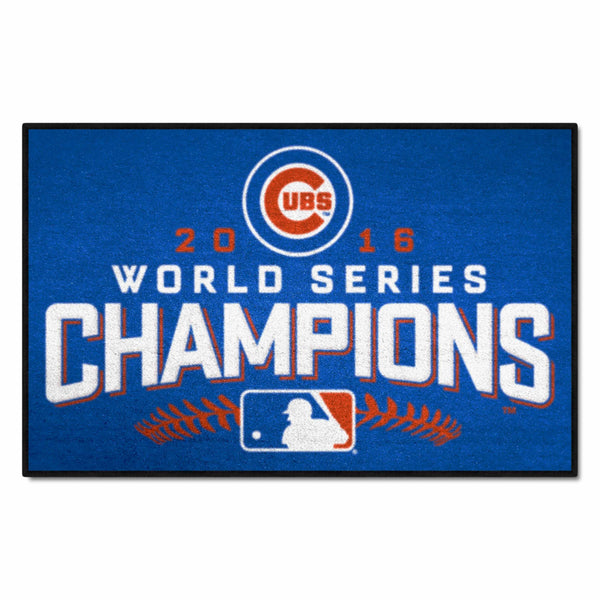 MLB - Chicago Cubs Starter Mat with World Series Champions 2016 UBS Logo