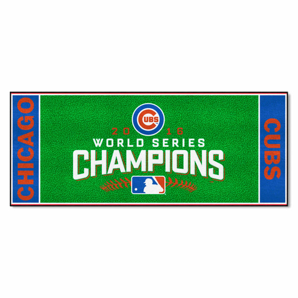 MLB - Chicago Cubs Baseball Runner with World Series Champions 2016 UBS Logo & Name