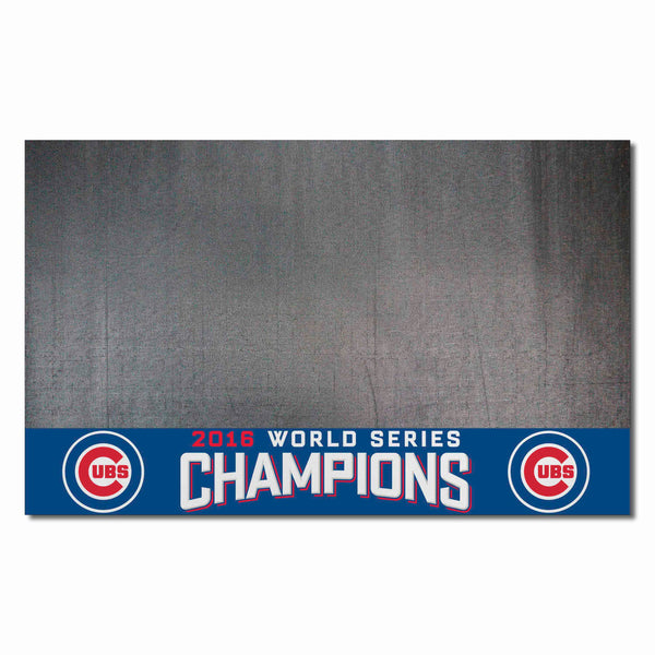 MLB - Chicago Cubs Grill Mat with World Series Champions 2016 UBS Logo