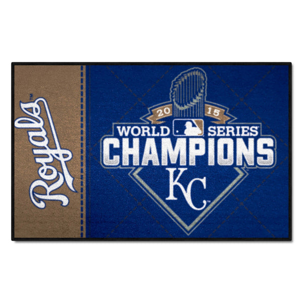 MLB - Kansas City Royals Starter Mat with World Series Champions 2015 KC Logo