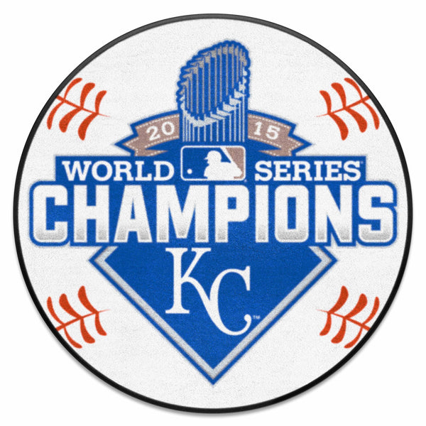 MLB - Kansas City Royals Baseball Mat with World Series Champions 2015 KC Logo