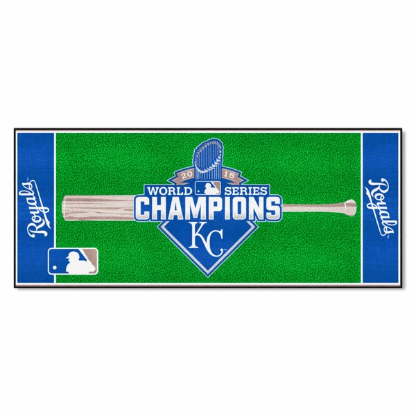 MLB - Kansas City Royals Baseball Runner with World Series Champions 2015 KC Logo