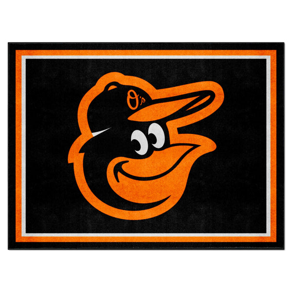 MLB - Baltimore Orioles 8x10 Rug with BO Mascot Logo