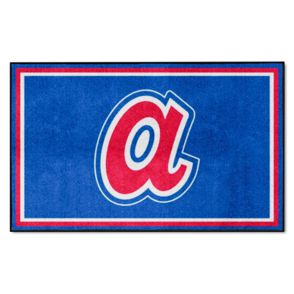 MLBCC - Atlanta Braves 4x6 Rug with A Logo