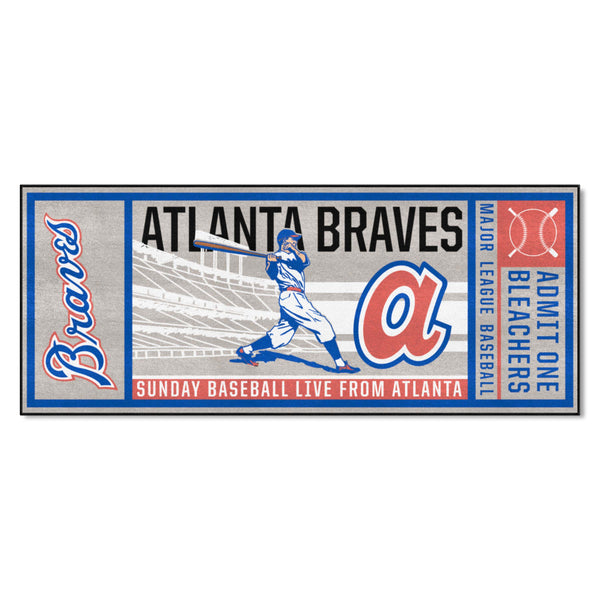 MLBCC - Atlanta Braves Ticket Runner with A Logo