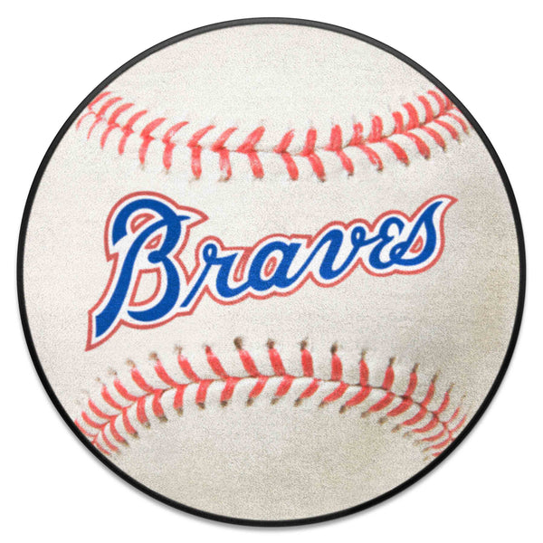 MLBCC - Atlanta Braves Baseball Mat with Braves Logo