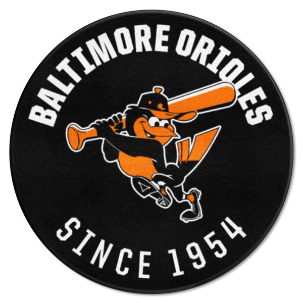 MLBCC - Baltimore Orioles Roundel Mat with Mascot Symbol Logo