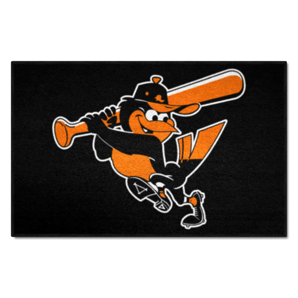 MLBCC - Baltimore Orioles Starter Mat with Mascot Symbol Logo