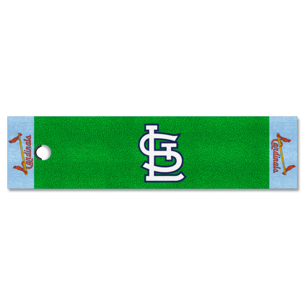 MLBCC - St. Louis Cardinals  Putting Green Mat with St. Louis Logo