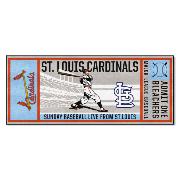 MLBCC - St. Louis Cardinals  Ticket Runner with St. Louis Logo