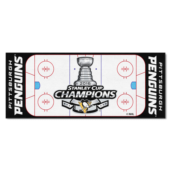 NHL - Pittsburgh Penguins Rink Runner with 2016 Stanley Cup Champions Logo