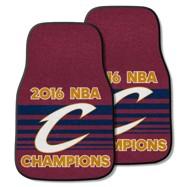 NBA - Cleveland Cavaliers 2-pc Carpet Car Mat Set with 2016 NBA Champions Logo