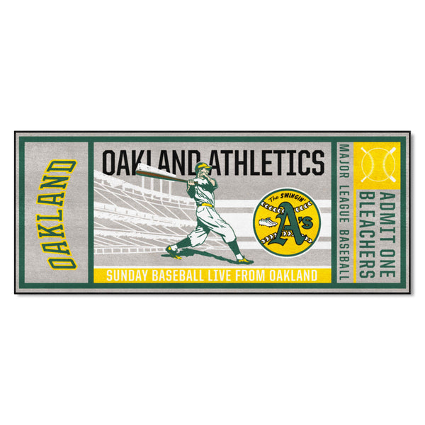 MLBCC - Oakland Athletics Ticket Runner with A's Logo