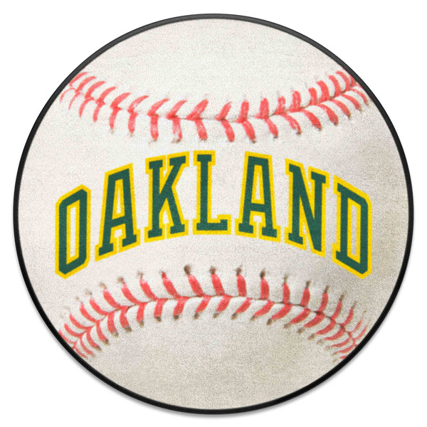 MLBCC - Oakland Athletics Baseball Mat with Oakland Logo