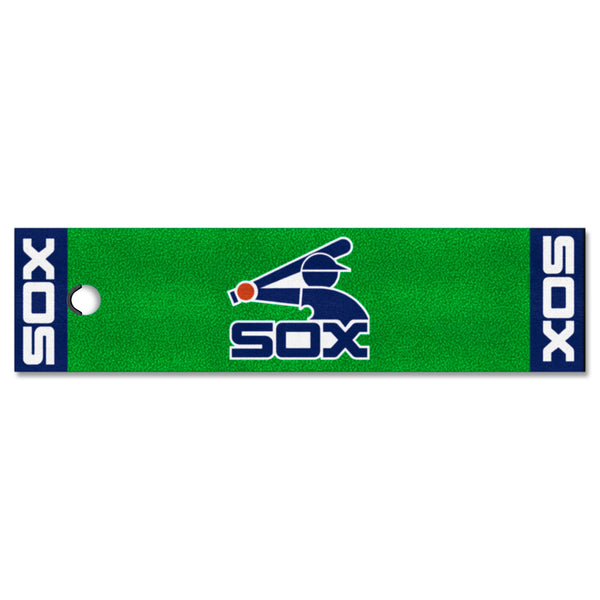 MLBCC - Chicago White Sox  Putting Green Mat with Sox Symbol Logo