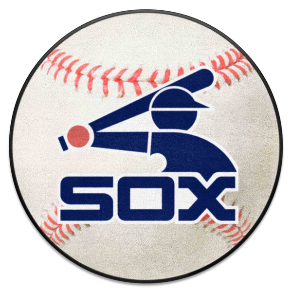 MLBCC - Chicago White Sox Baseball Mat with Sox Symbol Logo