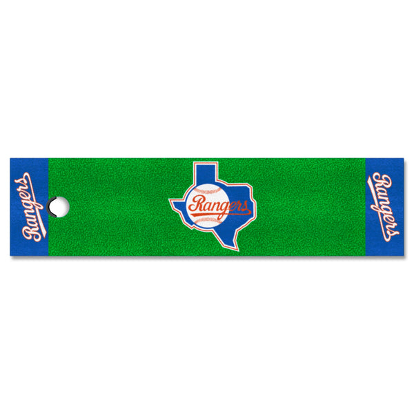 MLBCC - Texas Rangers  Putting Green Mat with Rangers Logo