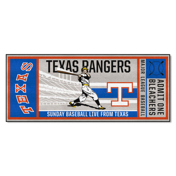 MLBCC - Texas Rangers Ticket Runner with T Logo