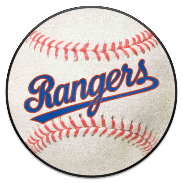 MLBCC - Texas Rangers Baseball Mat with Rangers Logo