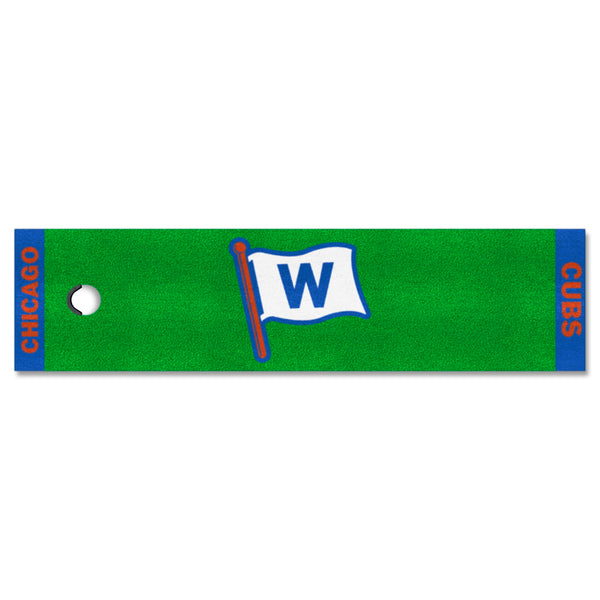 MLB - Chicago Cubs Putting Green Mat with W Logo & Name