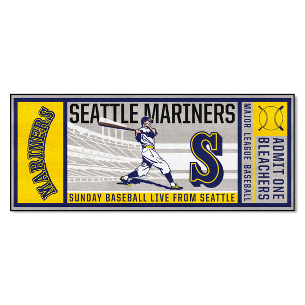 MLBCC - Seattle Mariners Ticket Runner with S Logo