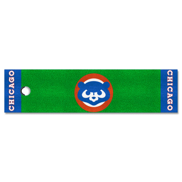 MLBCC - Chicago Cubs  Putting Green Mat with Symbol Logo