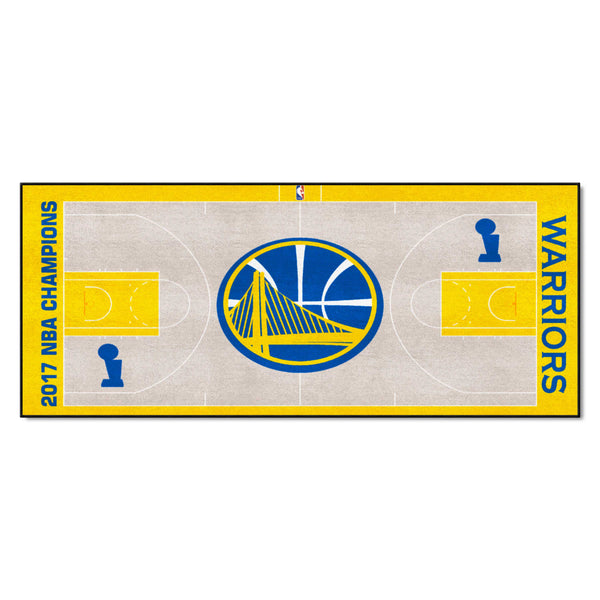 NBA - Golden State Warriors NBA Court Runner with 2017 NBA Champions Logo
