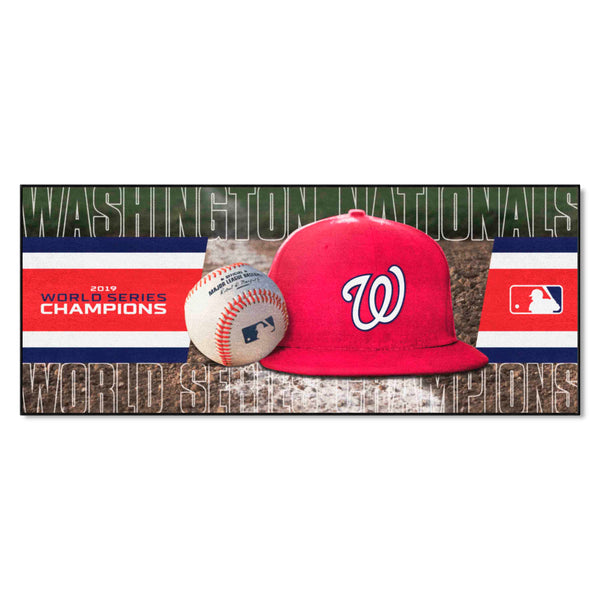 MLB - Washington Nationals Baseball Runner with World Series Champions 2019 W Logo