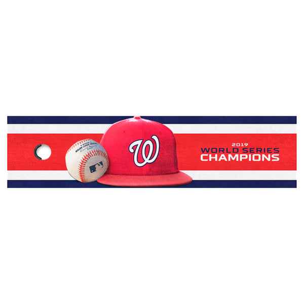 MLB - Washington Nationals Putting Green Mat with World Series Champions 2019 W Logo