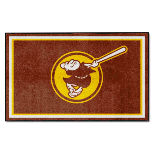 MLB - San Diego Padres 4x6 Rug with Symbol Logo