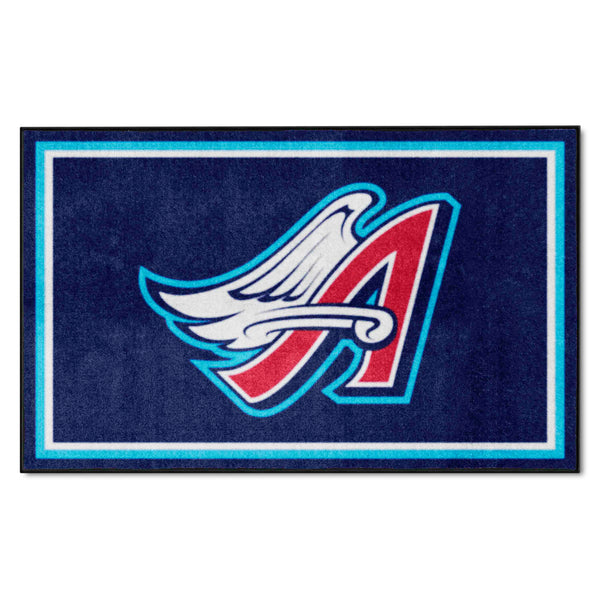 MLBCC - Los Angeles Angels 4x6 Rug with A Logo