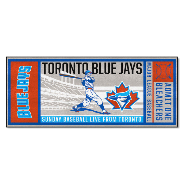 MLBCC - Toronto Blue Jays Ticket Runner with Symbol Logo