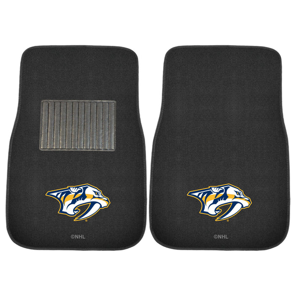 '-2-pc Embroidered Car Mat Set-True Sports Fan