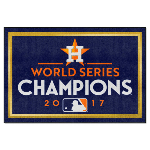 MLB - Houston Astros 5x8 Rug with World Series Champions 2017 H Logo