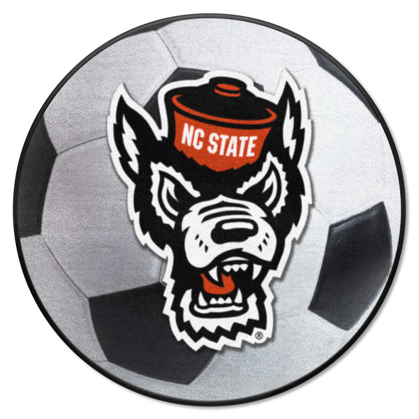 North Carolina State University Soccer Ball Mat with NCS Symbol Logo